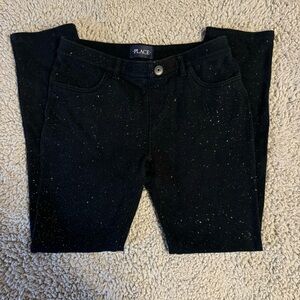 Black Glitter Pants
